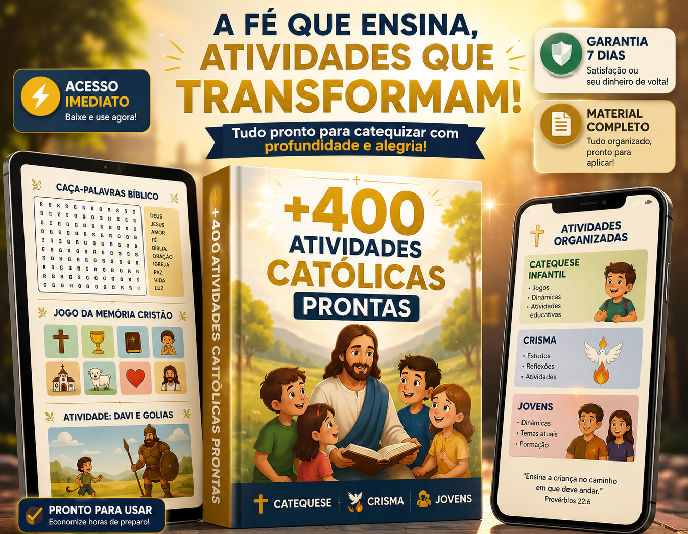 Mockup Premium +400 Atividades Católicas